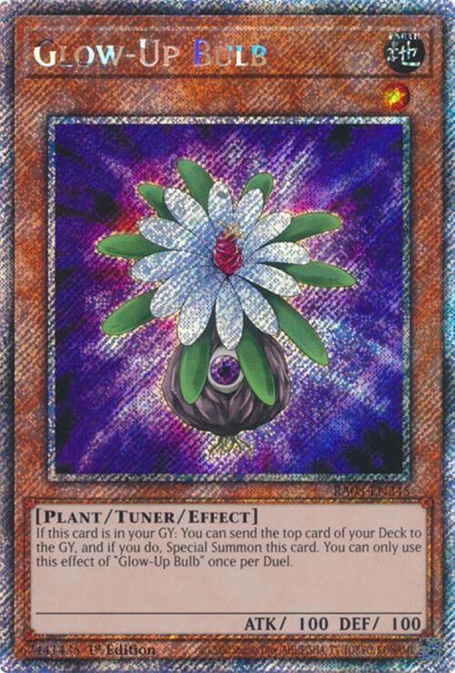 Glow-Up Bulb (Platinum Secret Rare) [RA03-EN245] Platinum Secret Rare | Black Swamp Games