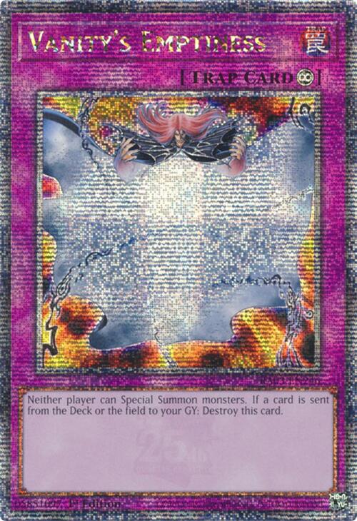 Vanity's Emptiness (Quarter Century Secret Rare) [RA03-EN246] Quarter Century Secret Rare | Black Swamp Games