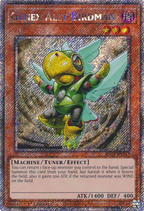 Genex Ally Birdman (Platinum Secret Rare) [RA03-EN247] Platinum Secret Rare | Black Swamp Games