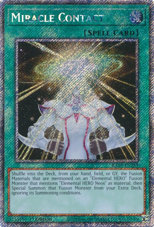 Miracle Contact (Platinum Secret Rare) [RA03-EN253] Platinum Secret Rare | Black Swamp Games