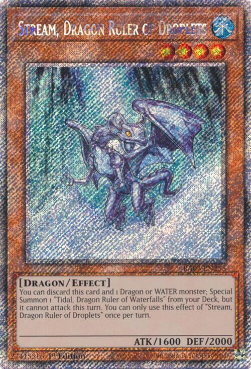 Stream, Dragon Ruler of Droplets (Platinum Secret Rare) [RA03-EN255] Platinum Secret Rare | Black Swamp Games