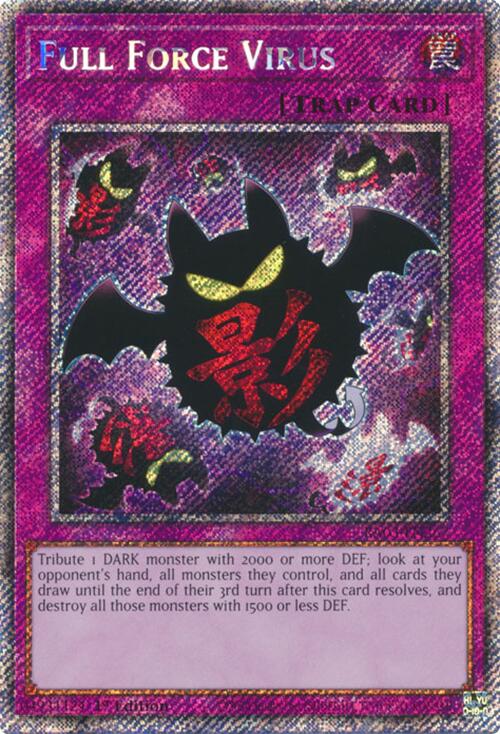 Full Force Virus (Platinum Secret Rare) [RA03-EN267] Platinum Secret Rare | Black Swamp Games