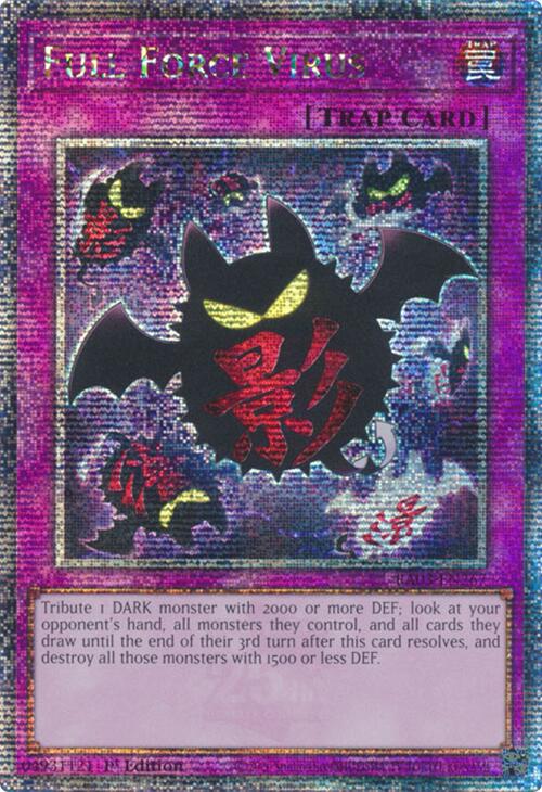 Full Force Virus (Quarter Century Secret Rare) [RA03-EN267] Quarter Century Secret Rare | Black Swamp Games