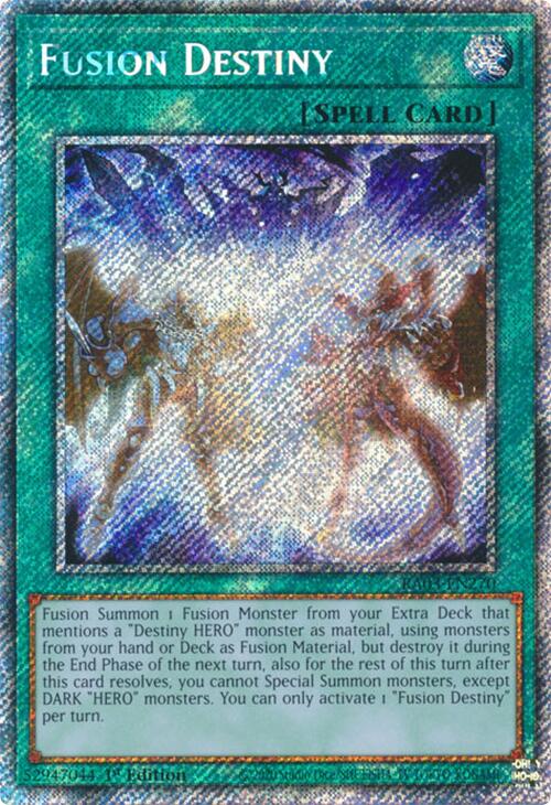 Fusion Destiny (Platinum Secret Rare) [RA03-EN270] Platinum Secret Rare | Black Swamp Games