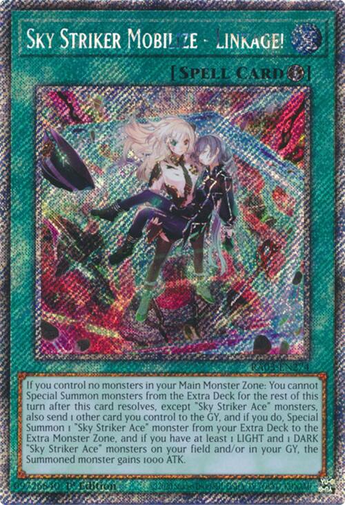 Sky Striker Mobilize - Linkage! (Platinum Secret Rare) [RA03-EN274] Platinum Secret Rare | Black Swamp Games