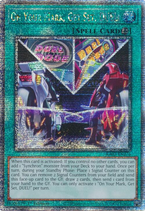 On Your Mark, Get Set, DUEL! (Quarter Century Secret Rare) [RA03-EN276] Quarter Century Secret Rare | Black Swamp Games