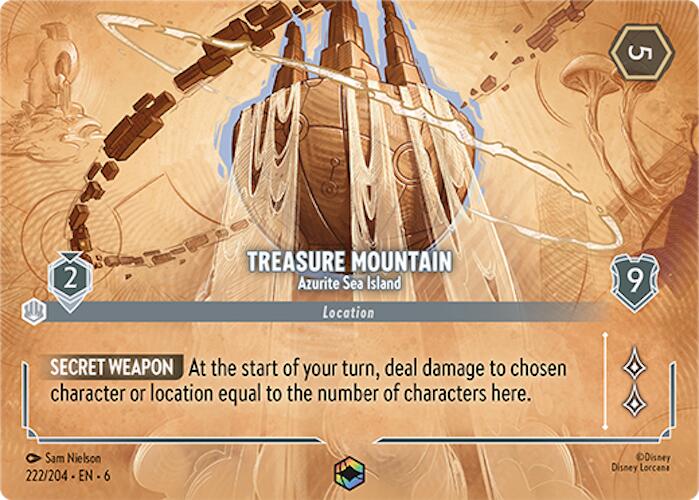 Treasure Mountain - Azurite Sea Island (Enchanted) (222/204) [Azurite Sea] | Black Swamp Games