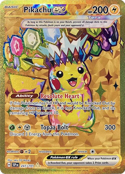 Pikachu ex (247/191) [Scarlet & Violet: Surging Sparks] | Black Swamp Games