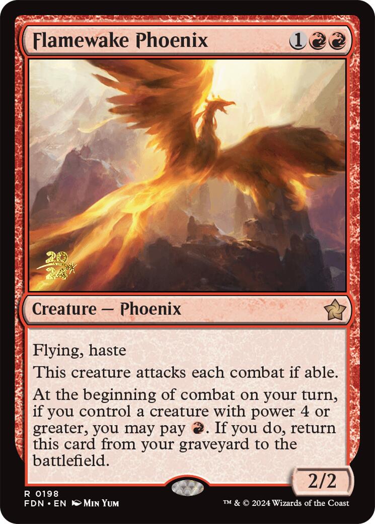 Flamewake Phoenix [Foundations Prerelease Promos] | Black Swamp Games