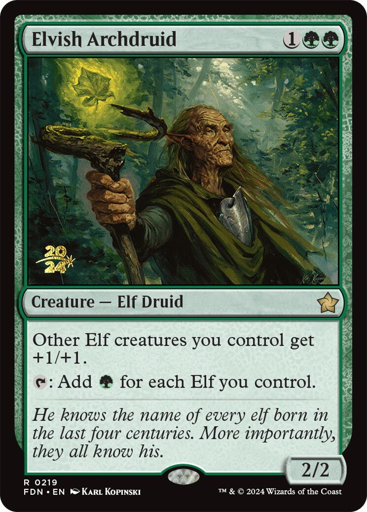 Elvish Archdruid [Foundations Prerelease Promos] | Black Swamp Games
