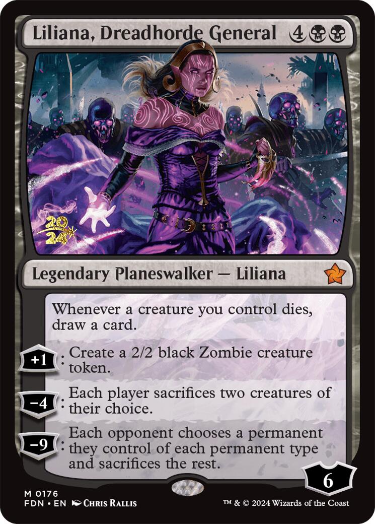 Liliana, Dreadhorde General [Foundations Prerelease Promos] | Black Swamp Games