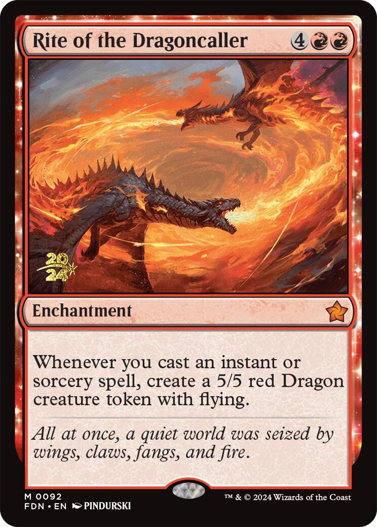 Rite of the Dragoncaller [Foundations Prerelease Promos] | Black Swamp Games