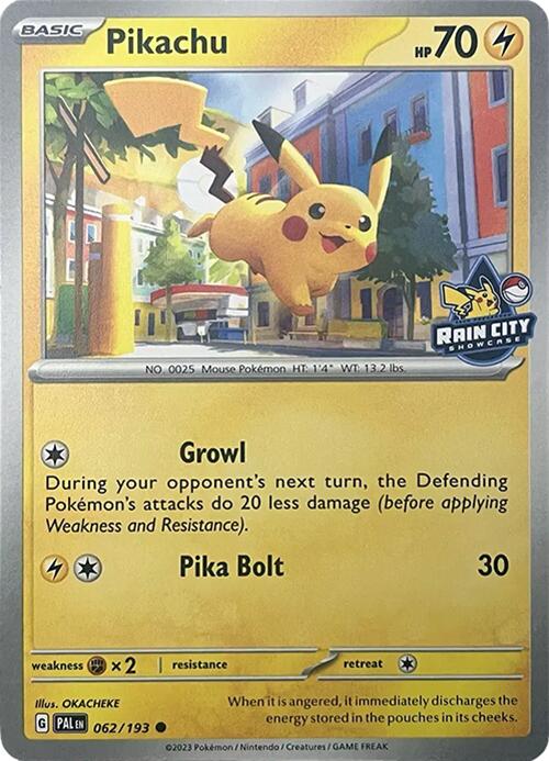 Pikachu (062/193) (Rain City Showcase) [Miscellaneous Cards] | Black Swamp Games