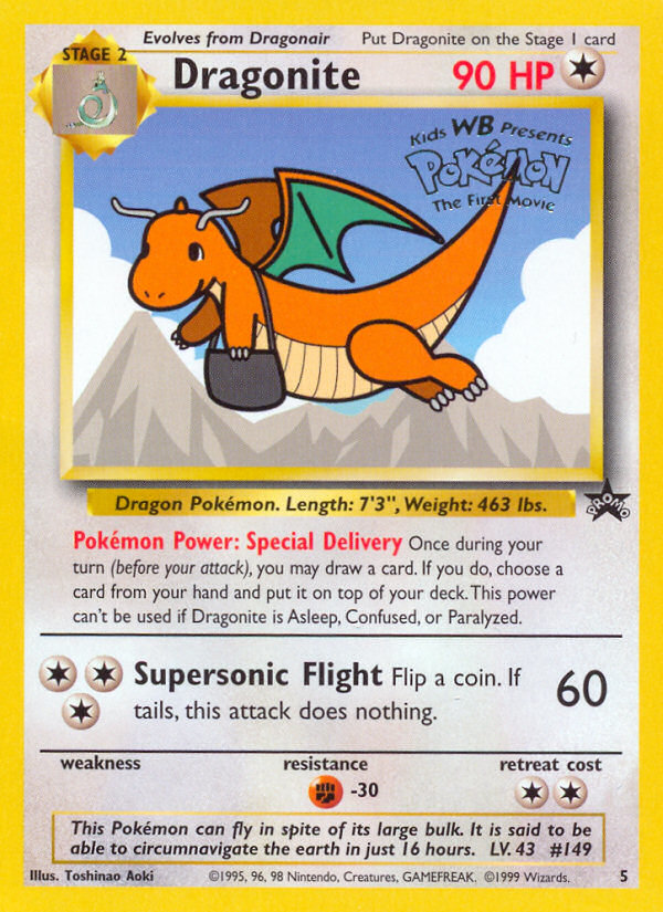 Dragonite (5) [Wizards of the Coast: Black Star Promos] | Black Swamp Games