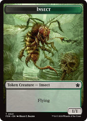 Goblin // Insect Doubled-Sided Token [Foundations Tokens] | Black Swamp Games