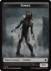 Goblin // Zombie Doubled-Sided Token [Foundations Tokens] | Black Swamp Games