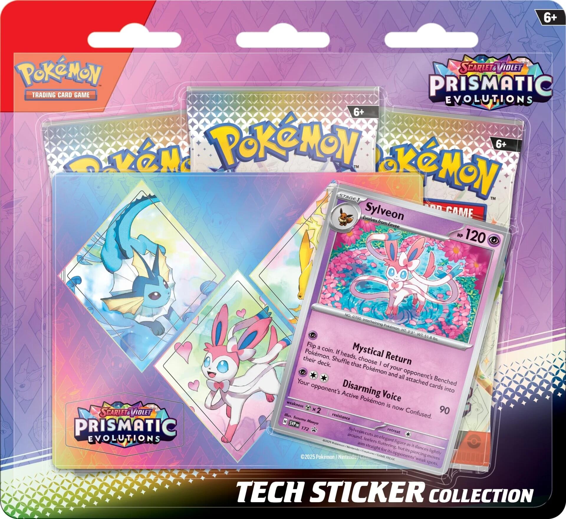 Scarlet & Violet: Prismatic Evolutions Tech Sticker Collection (Sylveon) | Black Swamp Games