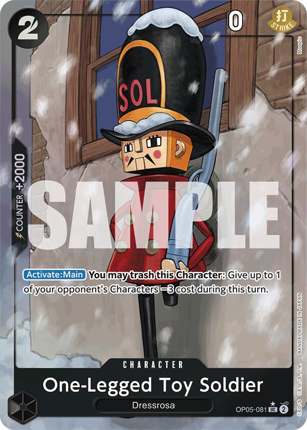 One-Legged Toy Soldier (Full Art) [Premium Booster -The Best-] | Black Swamp Games