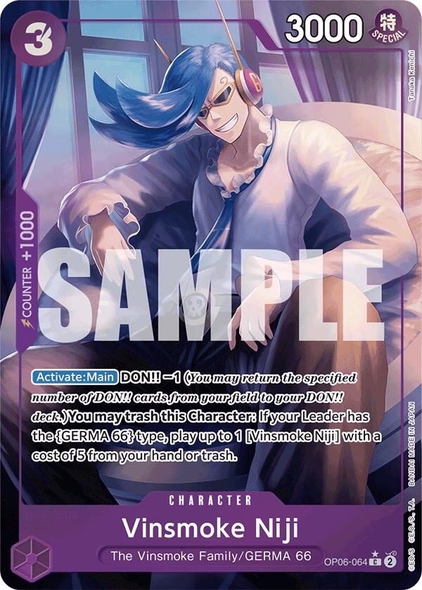 Vinsmoke Niji (OP06-064) (Full Art) [Premium Booster -The Best-] | Black Swamp Games