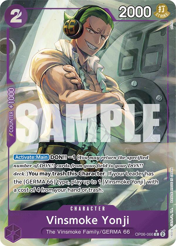 Vinsmoke Yonji (OP06-066) (Full Art) [Premium Booster -The Best-] | Black Swamp Games