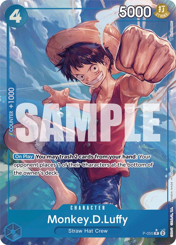 Monkey.D.Luffy (P-055) (Full Art) [Premium Booster -The Best-] | Black Swamp Games