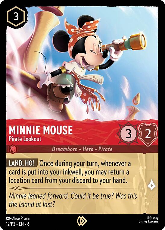 Minnie Mouse - Pirate Lookout (12/P2) [Promo Cards] | Black Swamp Games