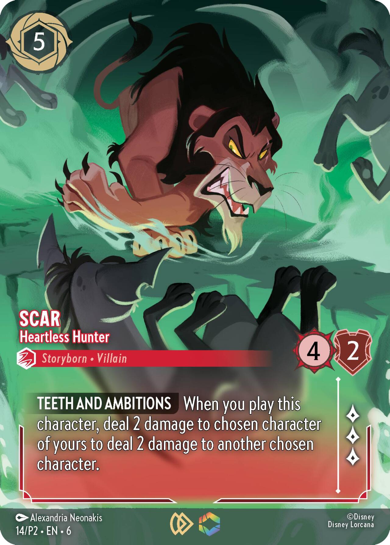 Scar - Heartless Hunter (Store Championship) (14) [Promo Cards] | Black Swamp Games