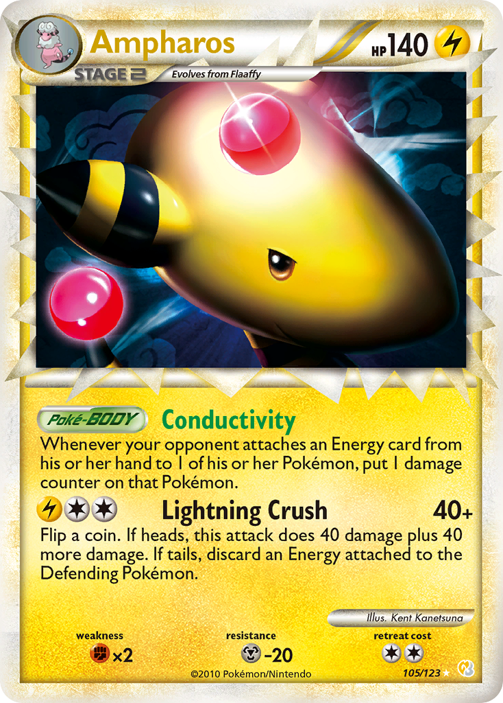 Ampharos (105/123) [HeartGold & SoulSilver: Base Set] | Black Swamp Games