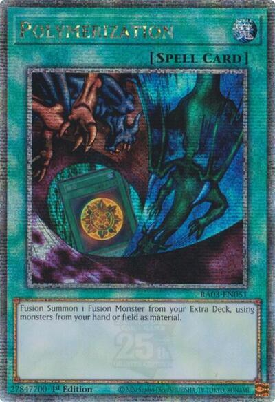 Polymerization (Alternate Art) (Quarter Century Secret Rare) [RA03-EN051] Quarter Century Secret Rare | Black Swamp Games