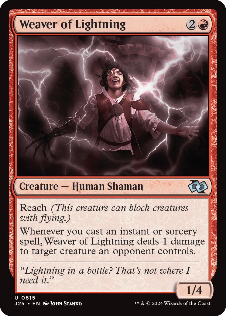 Weaver of Lightning [Foundations Jumpstart] | Black Swamp Games