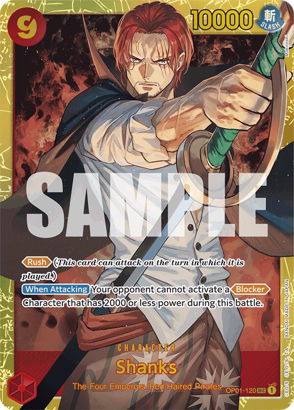 Shanks (OP01-120) (Reprint) [Premium Booster -The Best-] | Black Swamp Games