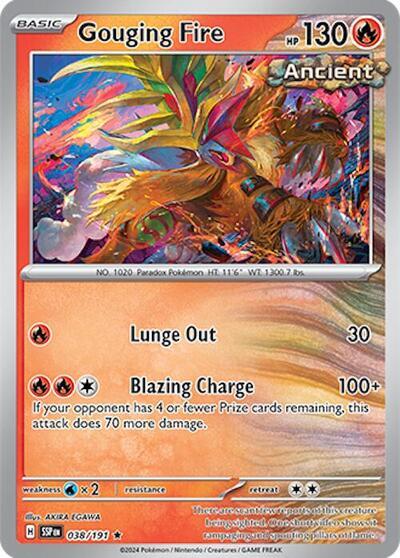 Gouging Fire (038/191) (Deck Exclusives) [Scarlet & Violet: Surging Sparks] | Black Swamp Games