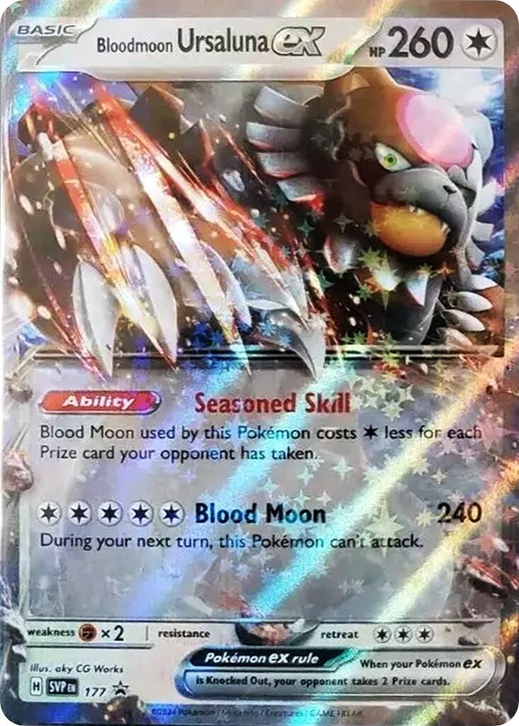 Bloodmoon Ursaluna ex (177) [Scarlet & Violet: Black Star Promos] | Black Swamp Games