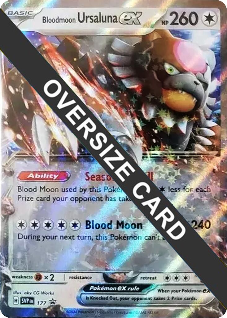 Bloodmoon Ursaluna ex (177) (Jumbo Card) [Scarlet & Violet Promo Cards] | Black Swamp Games