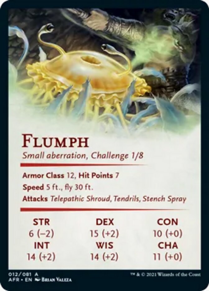 Flumph Art Card [Dungeons & Dragons: Adventures in the Forgotten Realms Art Series] | Black Swamp Games