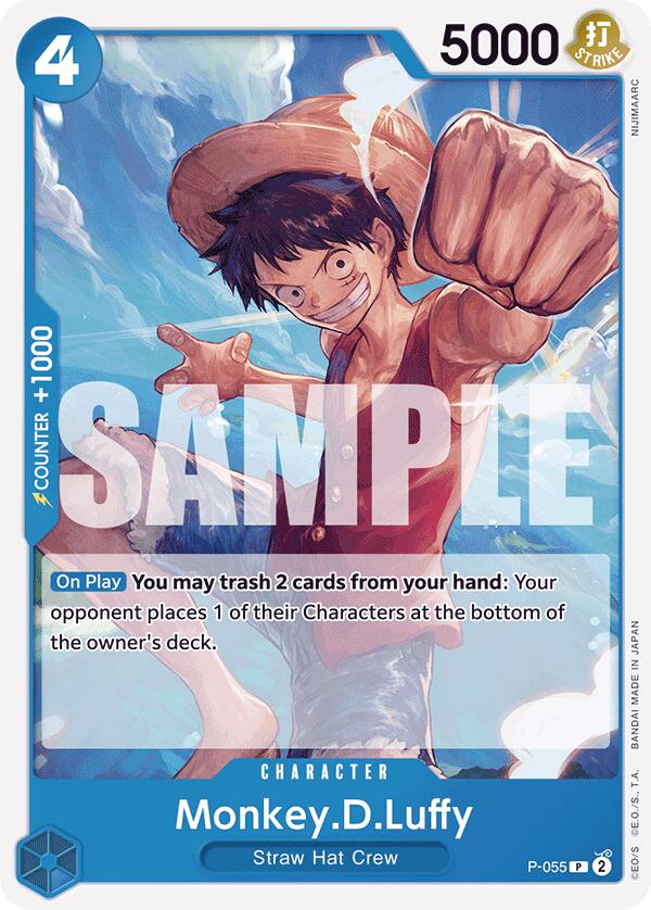 Monkey.D.Luffy (P-055) (Reprint) [Premium Booster -The Best-] | Black Swamp Games