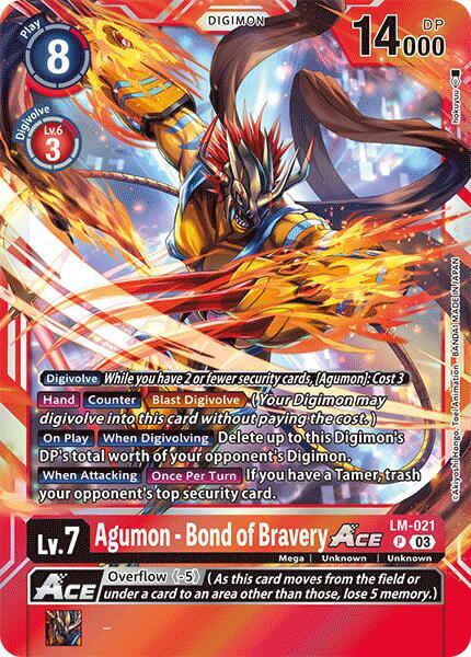 Agumon [LM-021] - Bond of Bravery ACE [Special Limited Set] | Black Swamp Games