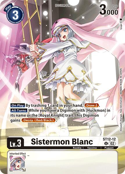 Sistermon Blanc [ST12-12] (Alternate Art) [Special Limited Set] | Black Swamp Games