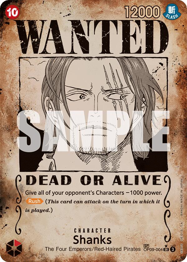 Shanks (Wanted Poster) [Emperors in the New World] | Black Swamp Games