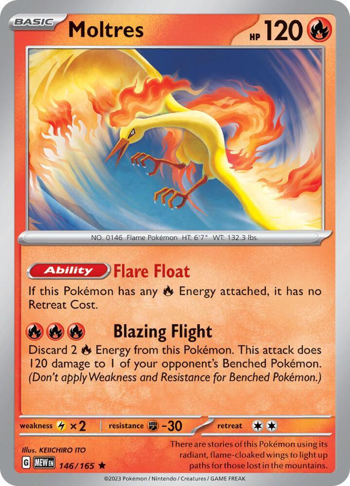 Moltres (146/165 - Deck Exclusives) [Scarlet & Violet 151] | Black Swamp Games