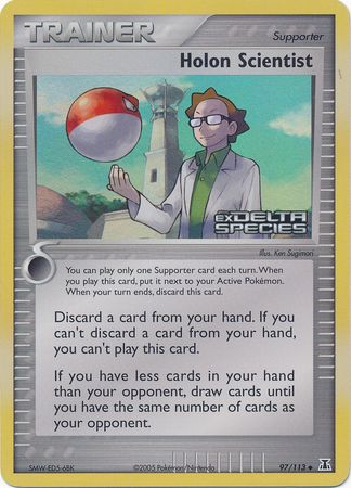 Holon Scientist (97/113) (Stamped) [EX: Delta Species] | Black Swamp Games