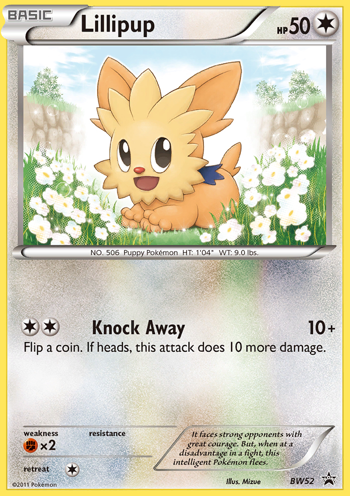 Lillipup (BW52) [Black & White: Black Star Promos] | Black Swamp Games