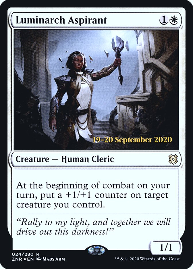 Luminarch Aspirant [Zendikar Rising Prerelease Promos] | Black Swamp Games