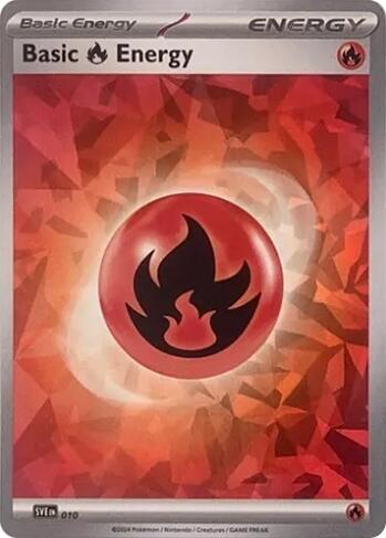 Basic Fire Energy (010) (Cracked Ice Holo) [Scarlet & Violet: Stellar Crown] | Black Swamp Games