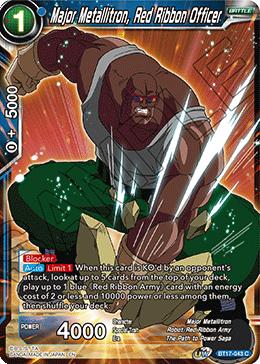 Major Metallitron, Red Ribbon Officer (BT17-043) [Ultimate Squad] | Black Swamp Games