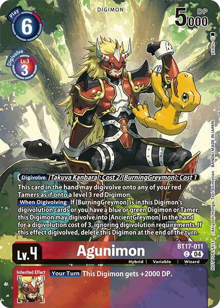 Agunimon [BT17-011] (Legend Pack 2024 Box Topper) [Chain of Liberation] | Black Swamp Games