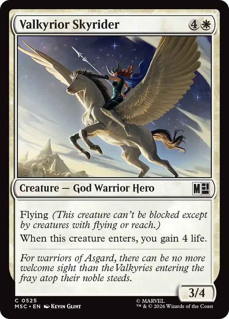 Valkyrior Skyrider [Marvel Super Heroes Commander] | Black Swamp Games