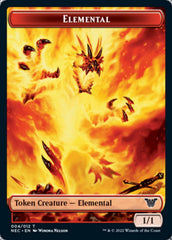 Elemental // Spirit (009) Double-Sided Token [Kamigawa: Neon Dynasty Commander Tokens] | Black Swamp Games