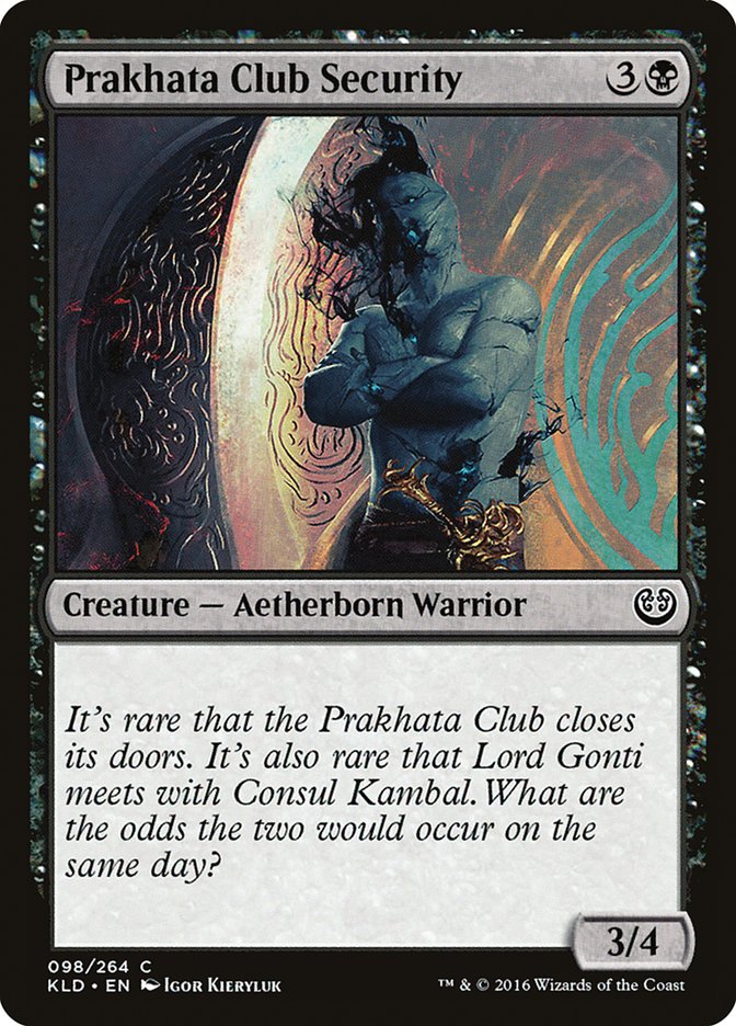 Prakhata Club Security [Kaladesh] | Black Swamp Games