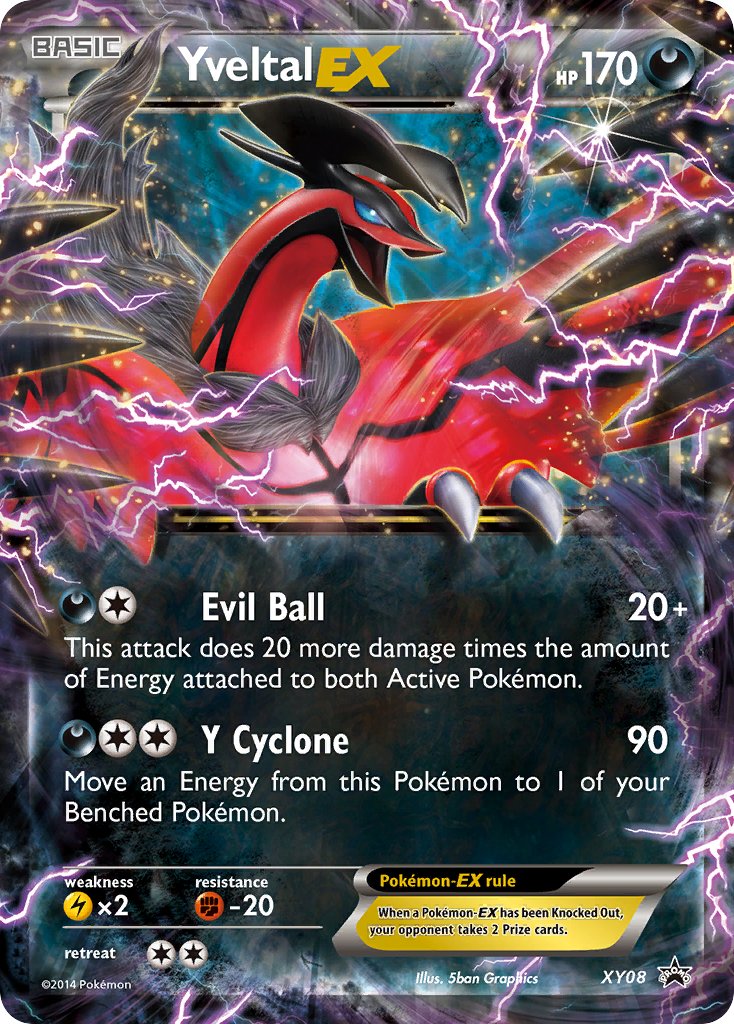 Yveltal EX (XY08) [XY: Black Star Promos] | Black Swamp Games